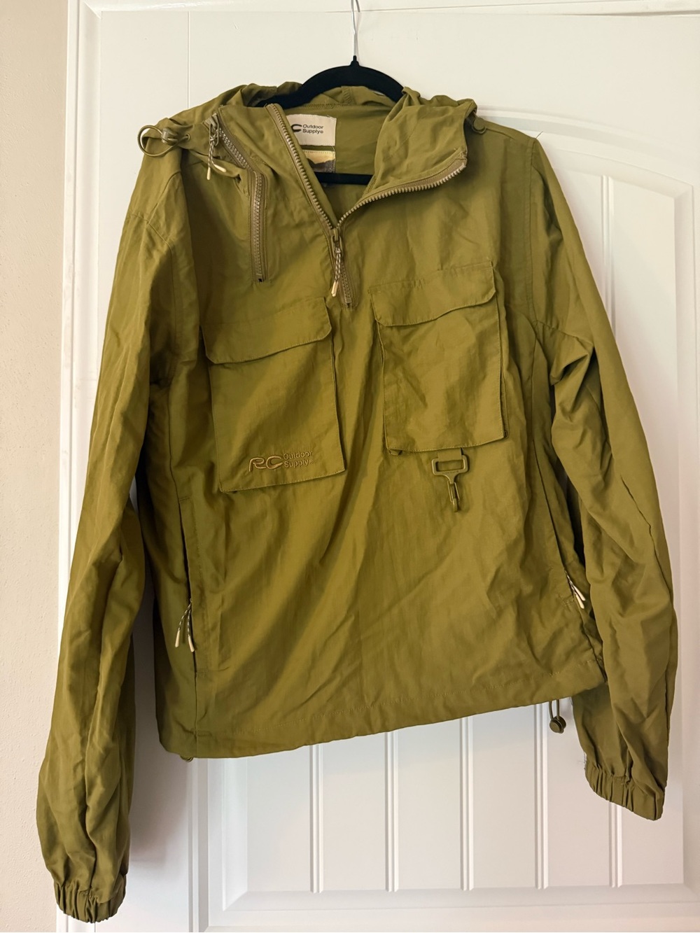 Reese Cooper Olive Hooded Outdoor Anorak